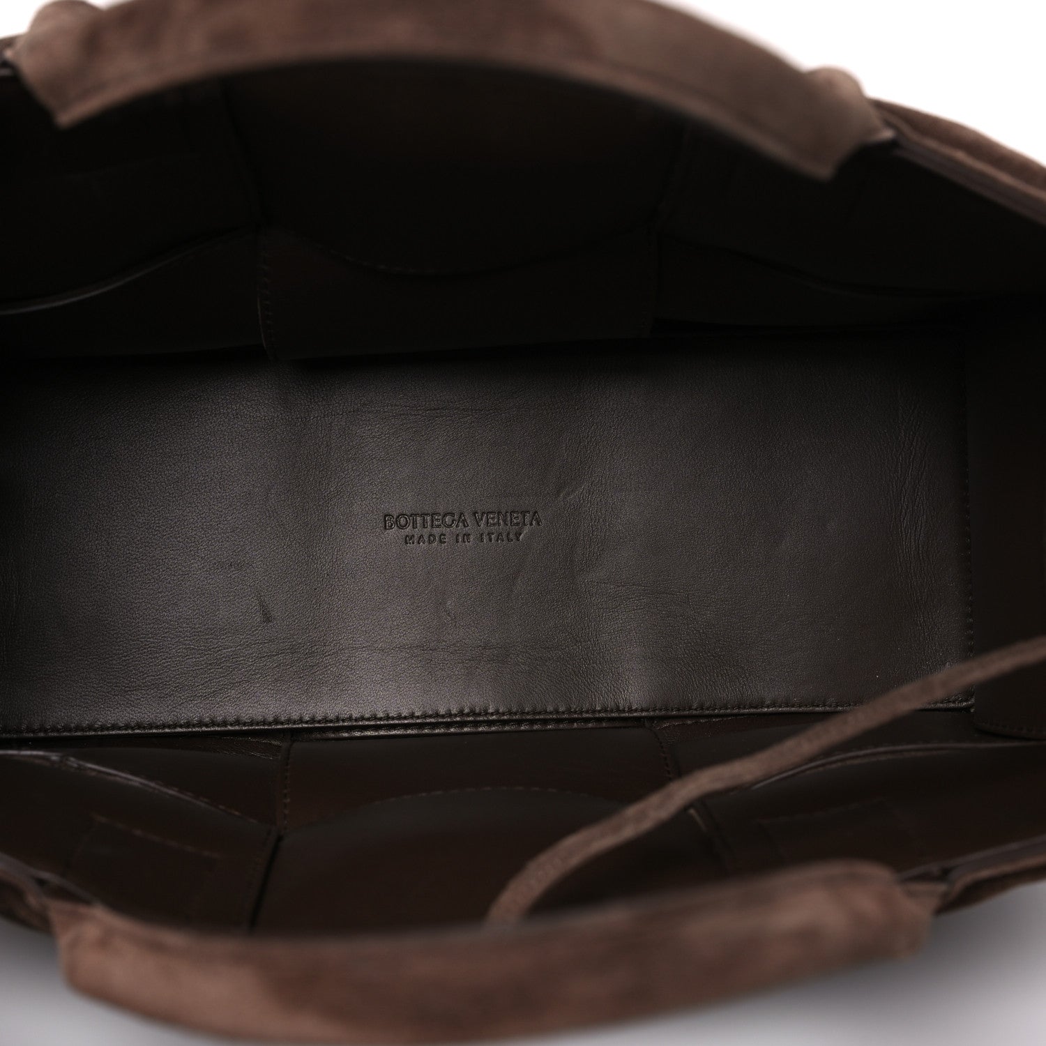 Bottega Veneta Suede Foulard Intrecciato Small Arco Tote Brownie 6 of 12