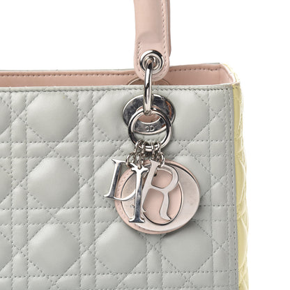 Christian Dior Lambskin Cannage Medium Tri-Color Lady Dior Multicolor 10 of 10