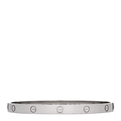 Cartier 18K White Gold LOVE Bracelet 21 1 of 9
