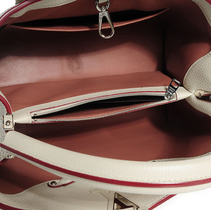 Louis Vuitton Taurillon Capucines MM Blanc Casse 6 of 8