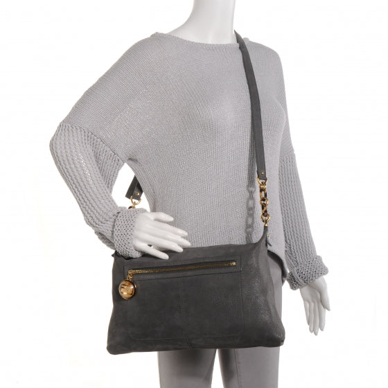 Vitello Savana Forever Crossbody Grigio Tartaruga Natural