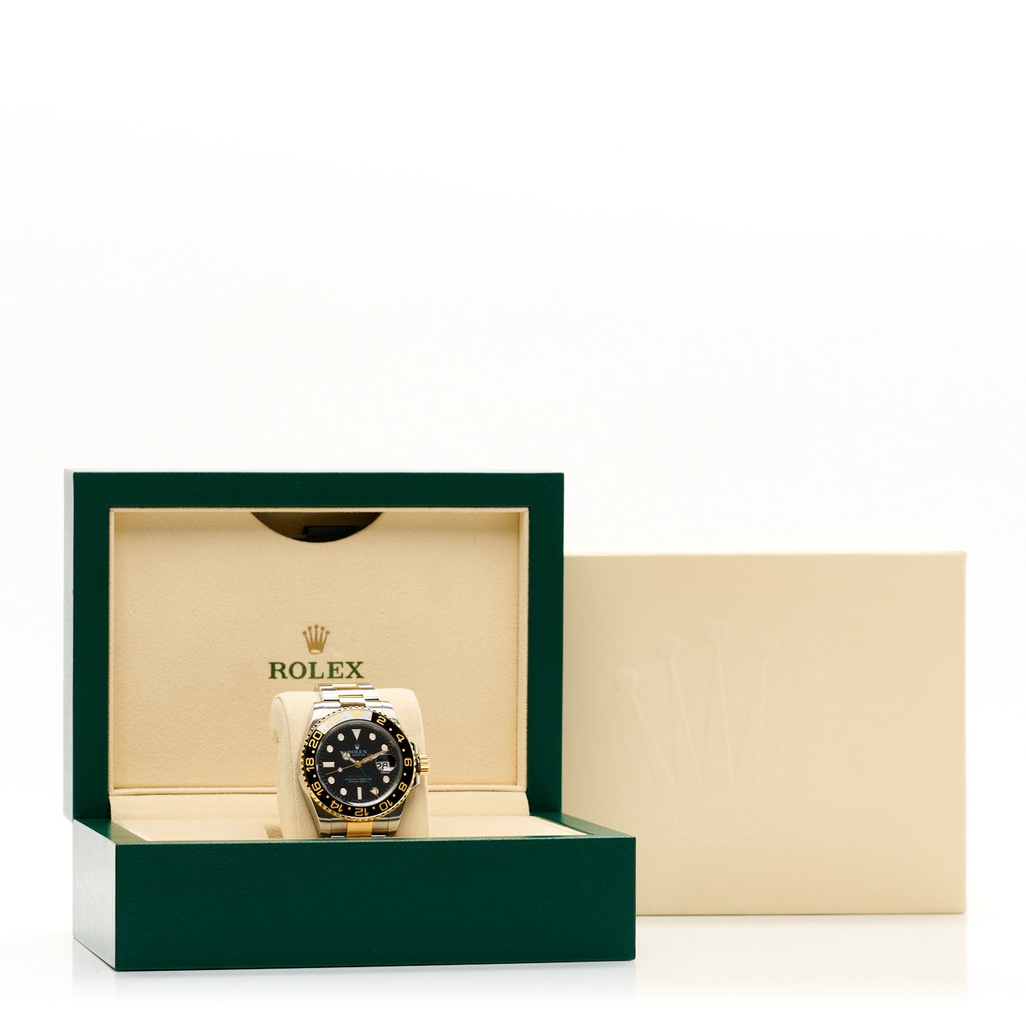 Stainless Steel 18K Yellow Gold 40mm GMT-Master II Oyster Perpetual Date Watch 116713LN