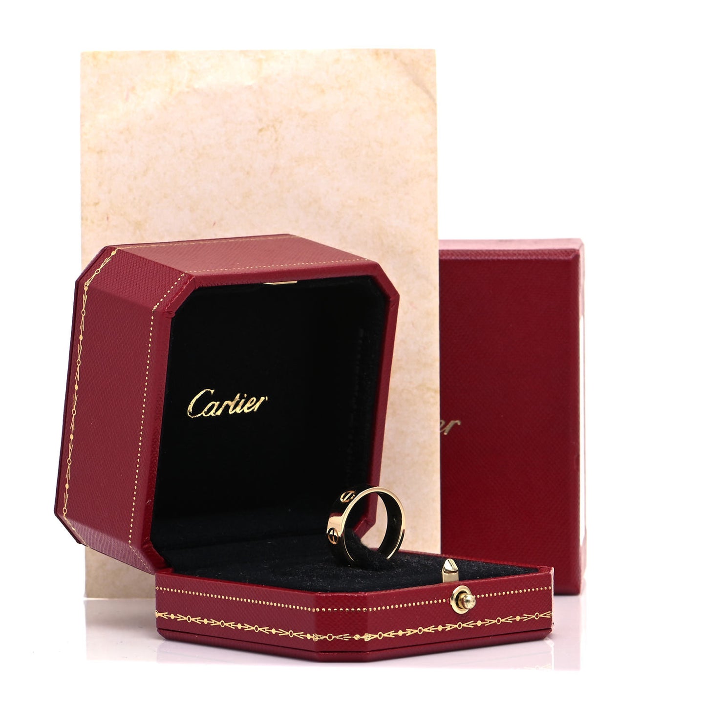 18K Yellow Gold 5.5mm LOVE Ring 55 7.25