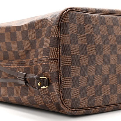 Louis Vuitton Damier Ebene Neo Neverfull MM Rose Ballerine 9 of 11