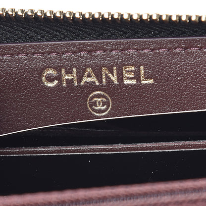 Chanel Aged Calfskin Quilted Medium Lucky Charms 2.55 Reissue Zip Around Wallet Black 6 of 9