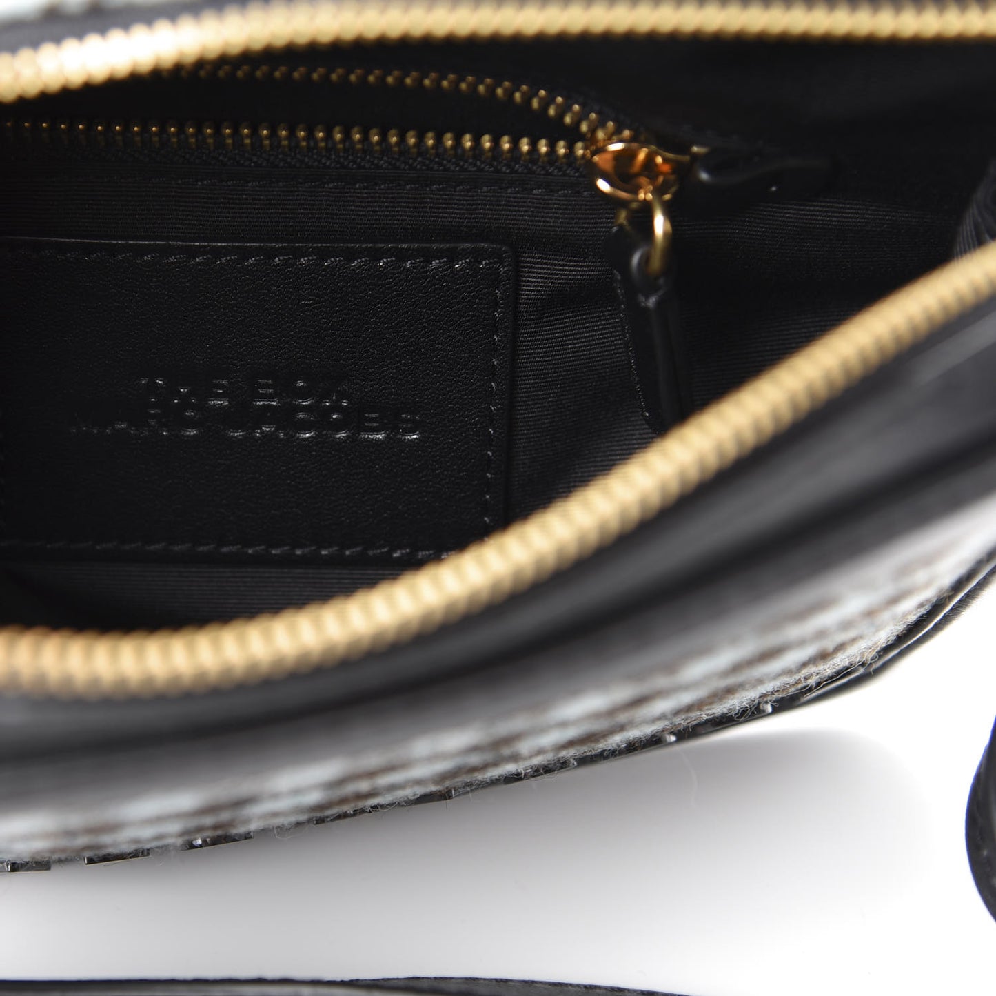 Calfskin Tweed The Box 20 Crossbody Black Multicolor