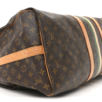 Louis Vuitton Monogram My LV Heritage Keepall Bandouliere 55 Ivory Vert Anglais 8 of 9
