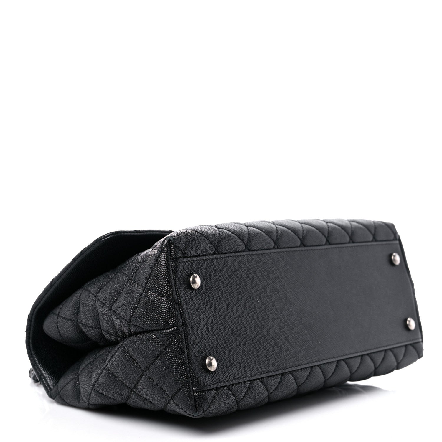 Chanel Caviar Quilted Small Coco Handle Flap Black 4 of 13
