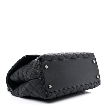 Chanel Caviar Quilted Small Coco Handle Flap Black 4 of 13