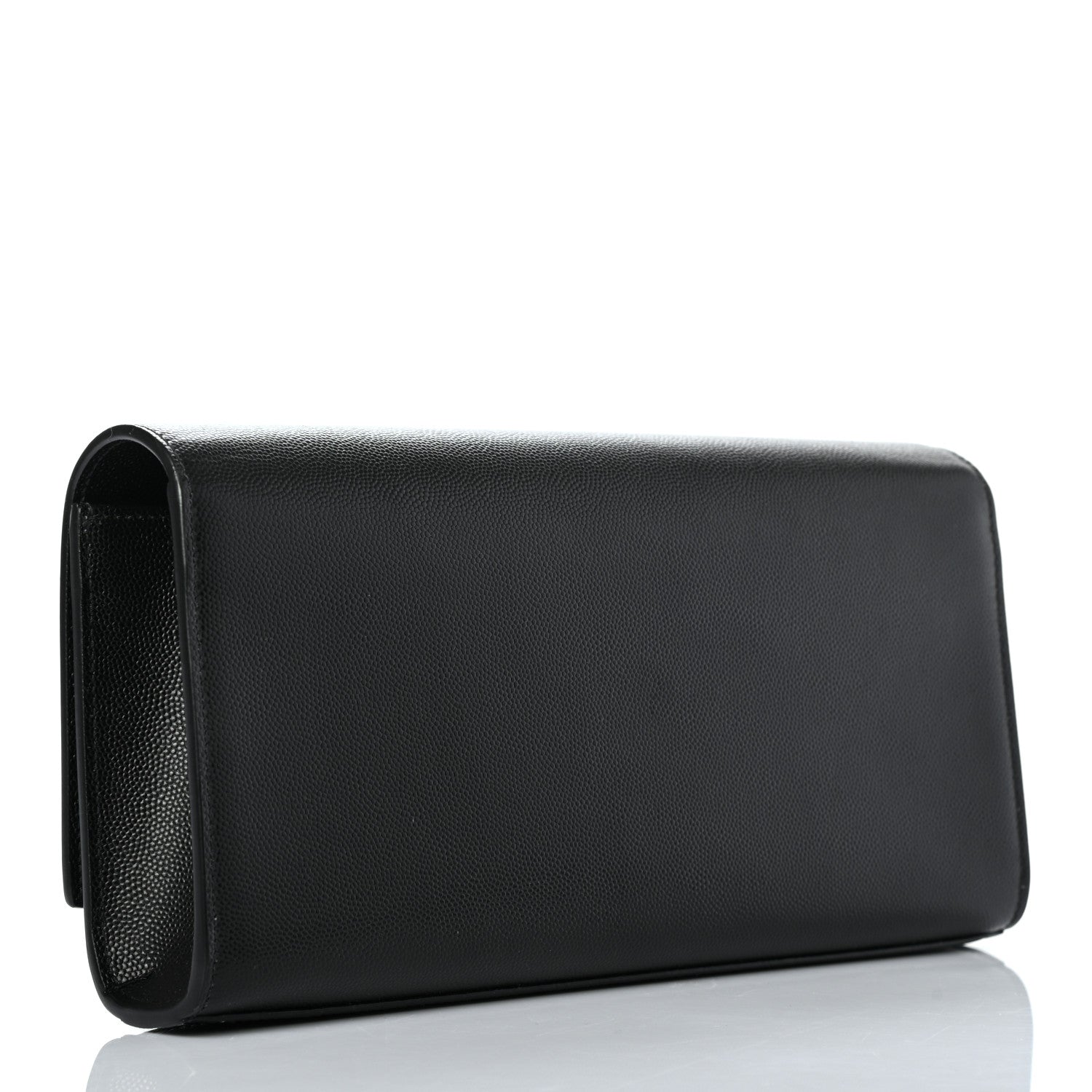 Saint Laurent Grain De Poudre Monogram Cassandre Clutch Black 3 of 7