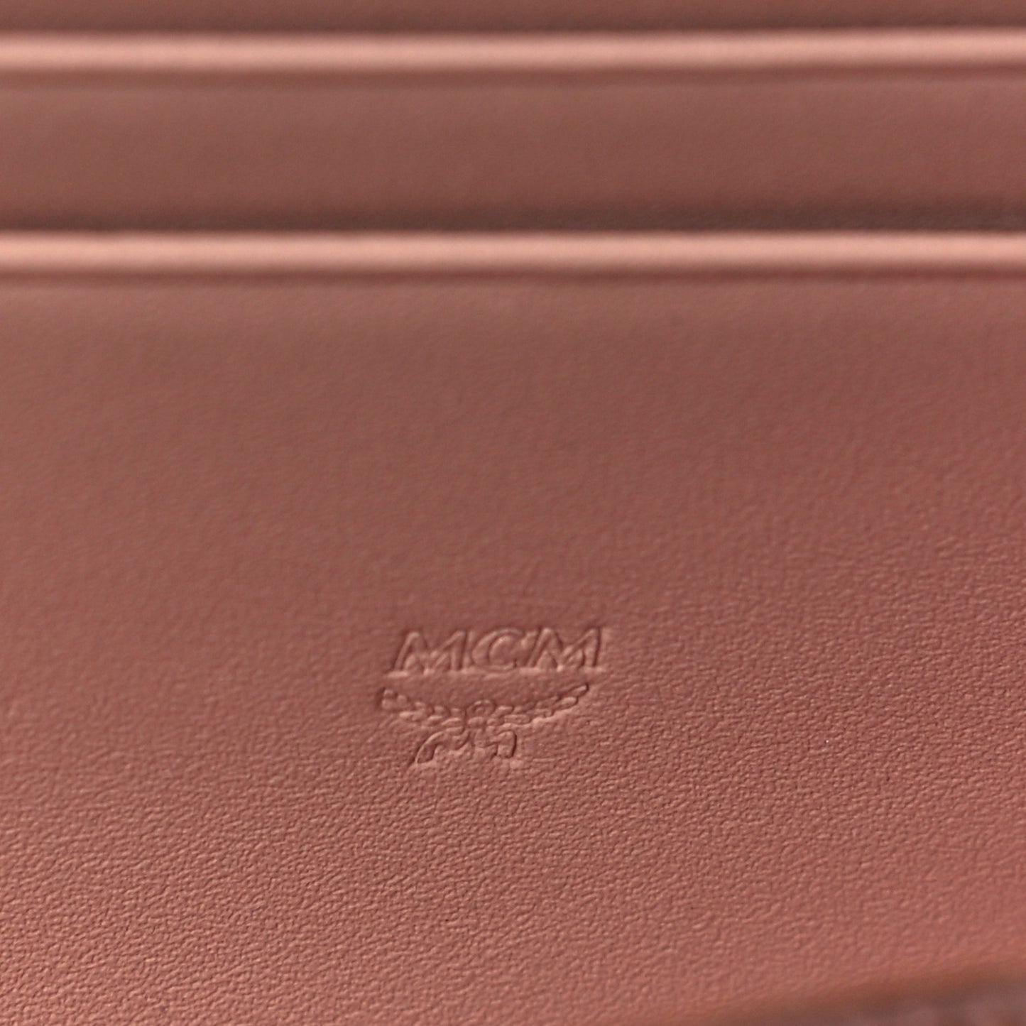 Metallic Visetos Large Zip Around Wallet Champagne Gold
