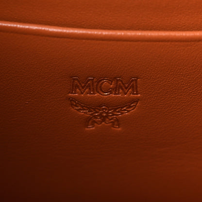 MCM Visetos Mini Patricia Saddle Bag Cognac 6 of 15