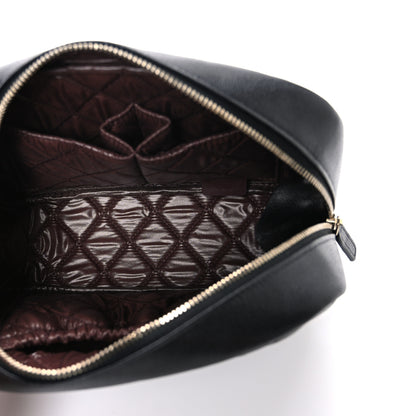 Chanel Caviar Quilted Medium Curvy Pouch Cosmetic Case Black 5 of 7