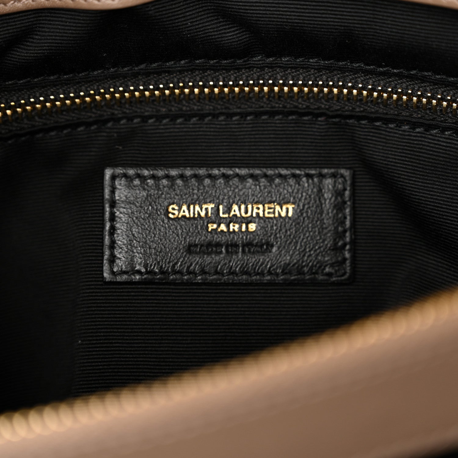 Saint Laurent Suede Y Quilted Monogram Medium Loulou Chain Satchel Taupe 7 of 10