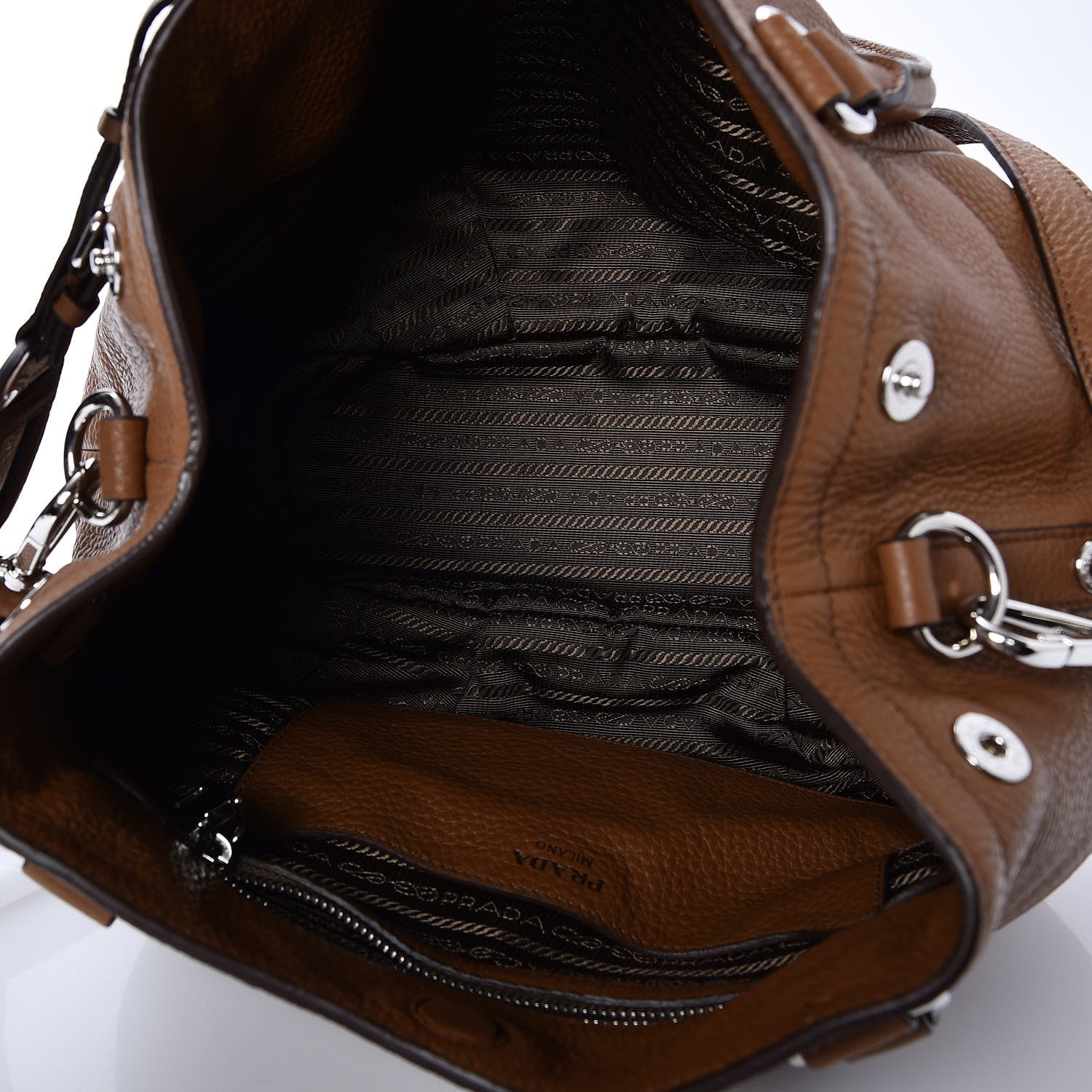 Prada Vitello Daino Tote Cannella 6 of 8