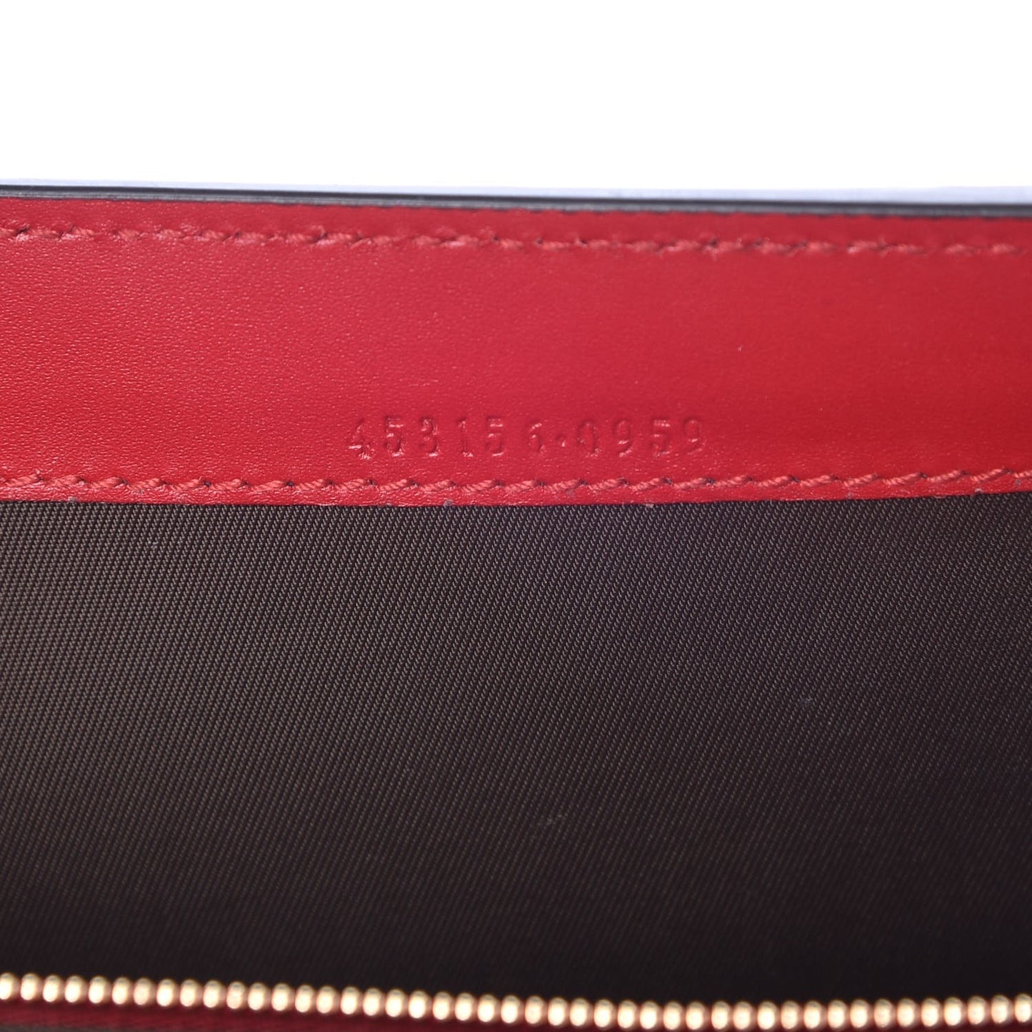 Guccissima Padlock Clutch Hibiscus Red