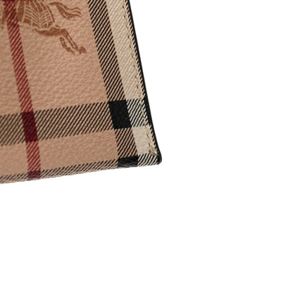 Burberry Haymarket Check Peyton Crossbody Clutch Bag Toffee 13 of 13
