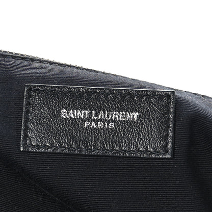 Saint Laurent Calfskin Y Quilted Monogram Large Loulou Chain Satchel Earth 6 of 10