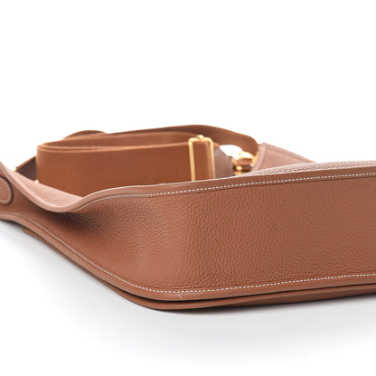 Hermes Taurillon Clemence Evelyne III GM Gold 9 of 10
