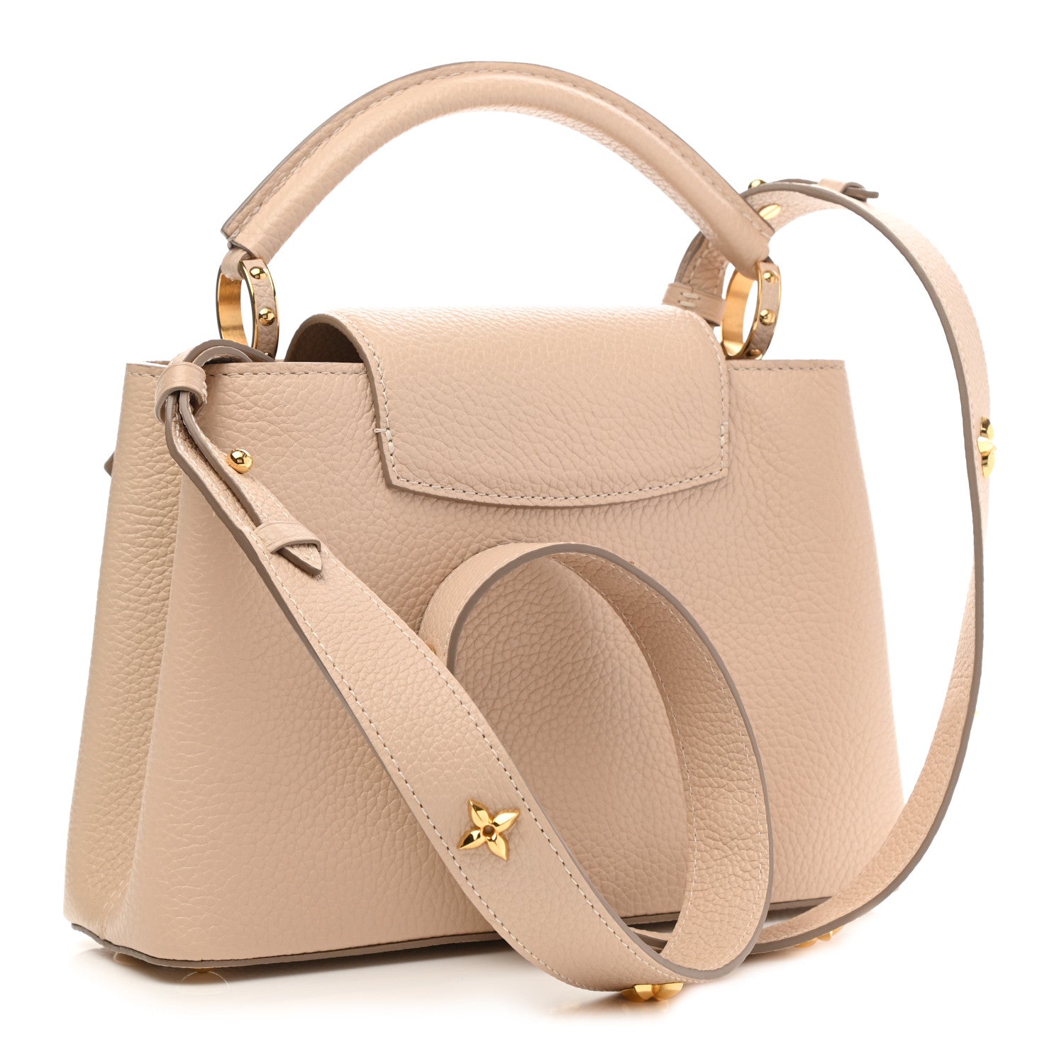 Louis Vuitton Taurillon Mechanical Flowers Smile Capucines BB Beige 2 of 8