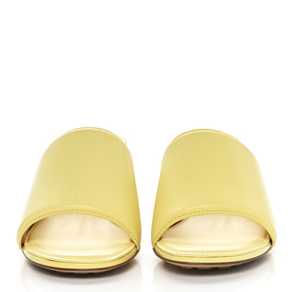 Bottega Veneta Vienna Calfskin The Band Mule Sandals 39 Lemonade 2 of 9