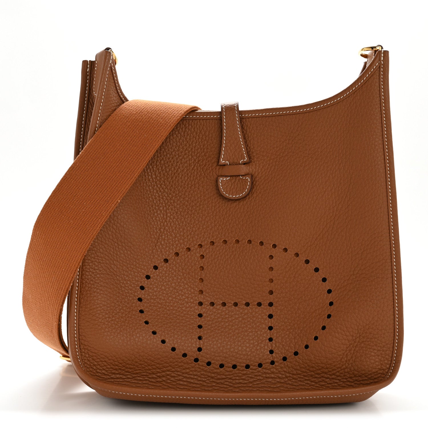 Hermes Taurillon Clemence Evelyne III PM Gold 1 of 10