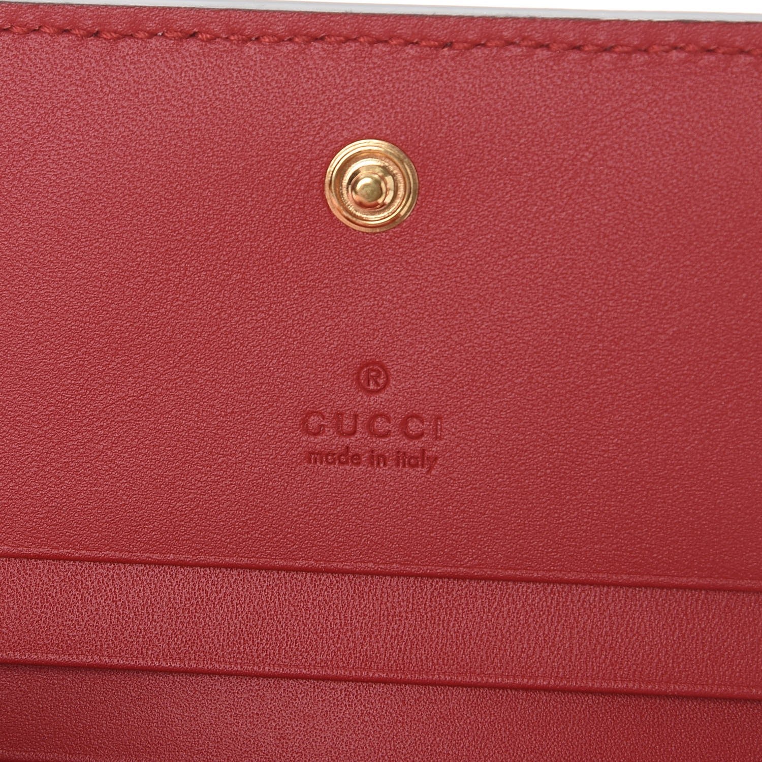 Gucci GG Supreme Monogram Blooms Card Case Beige Blue Navy Hibiscus Red 7 of 11