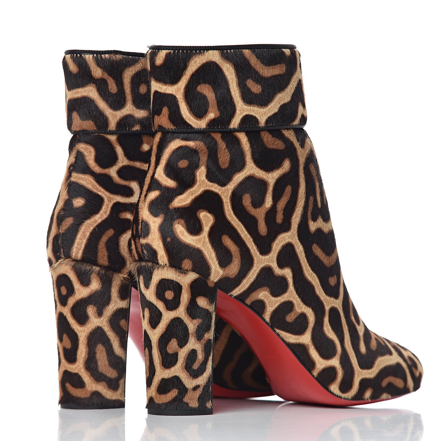 Pony Hair Moulamax 85 Booties 36.5 Brown Black