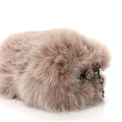 Prada Fox Fur Snakeskin Chain Bag 10 of 10