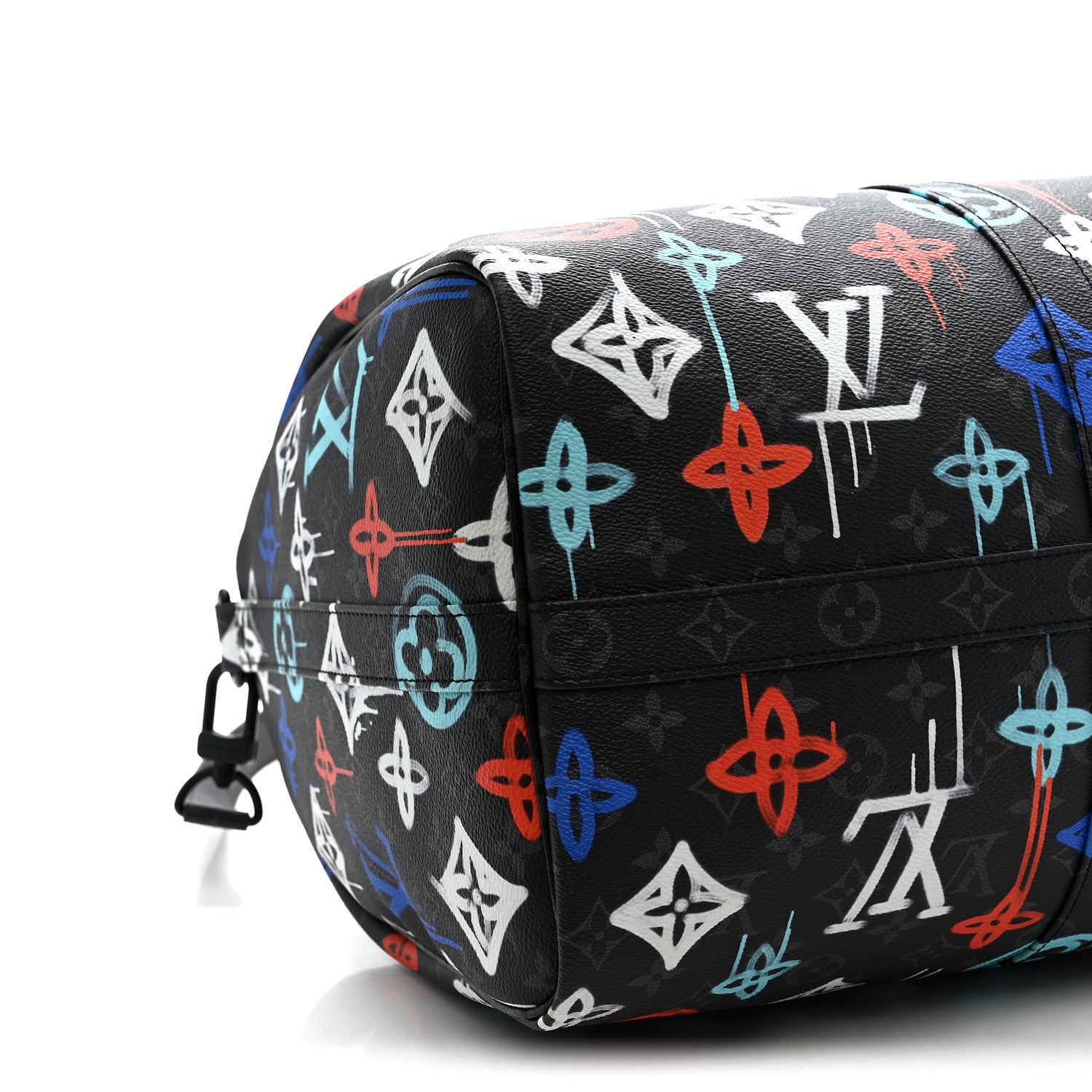 Louis Vuitton Monogram Eclipse LV Graffiti Keepall Bandouliere 50 Multicolor 7 of 9