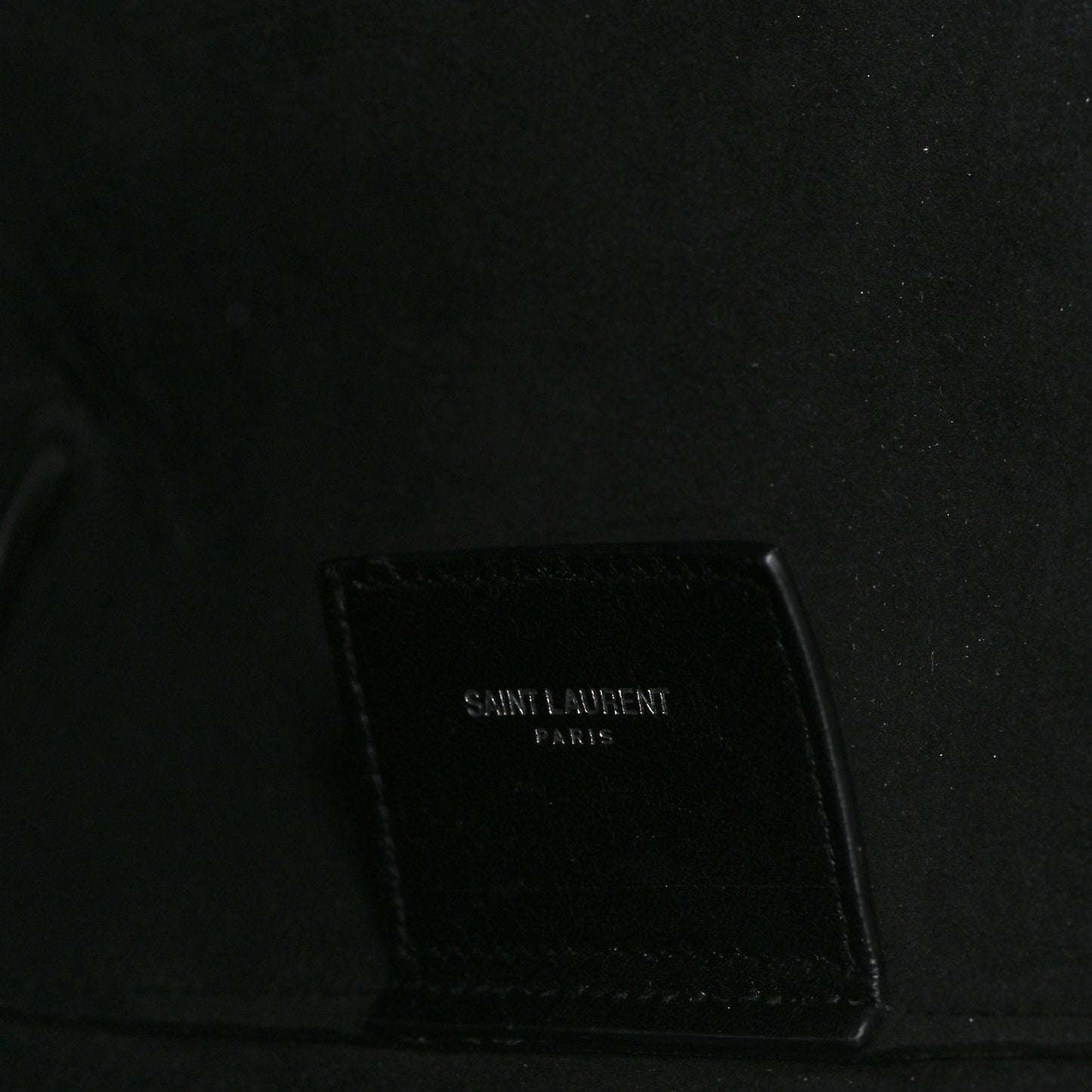 Textured Patent Large Shopping Tote Black