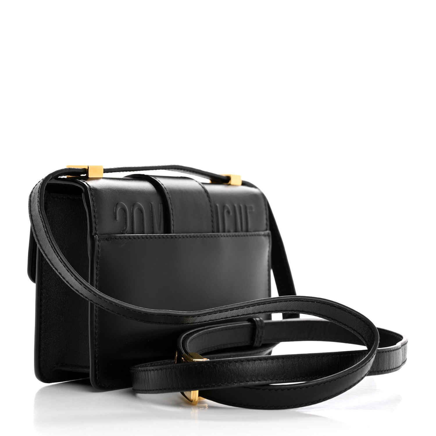 Christian Dior Smooth Calfskin Micro 30 Montaigne Flap Bag Black 3 of 12