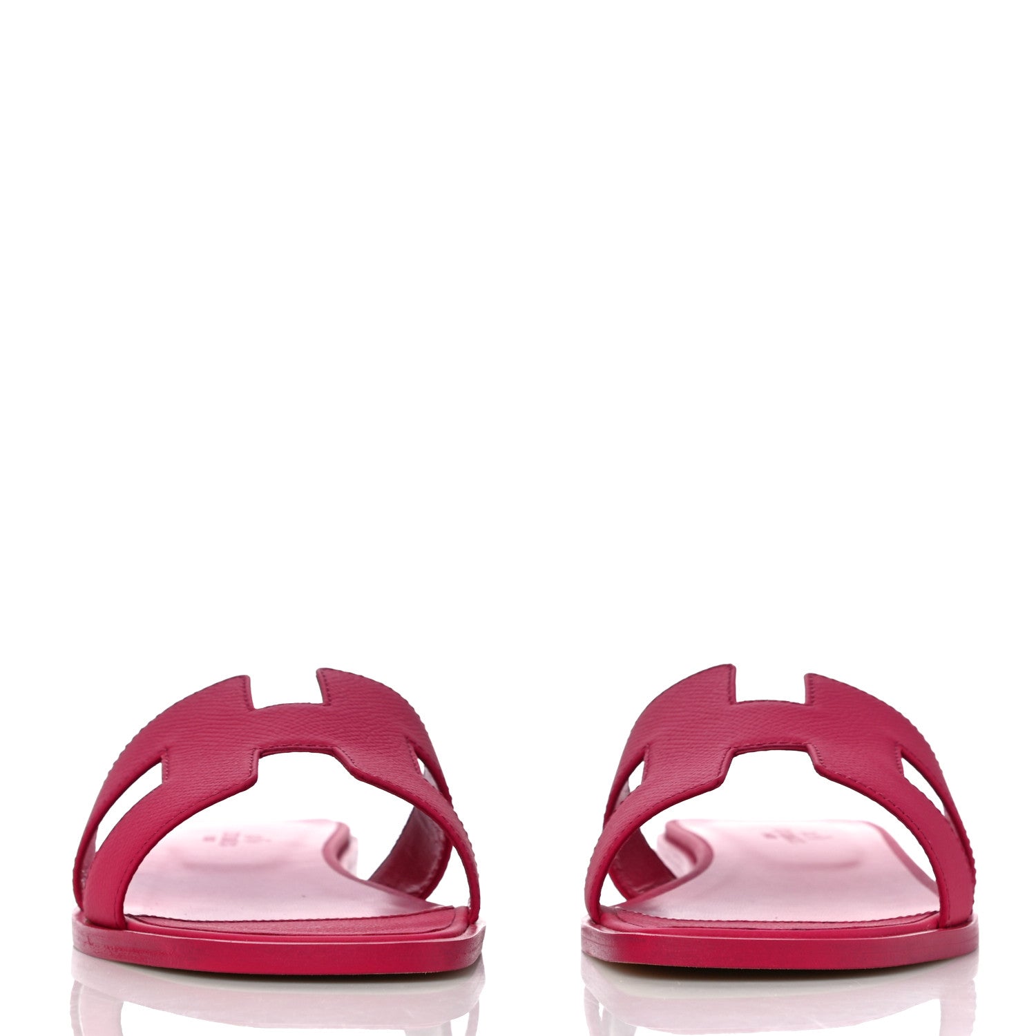 Hermes Epsom Oran Sandals 38 Rouge Azalee 2 of 10