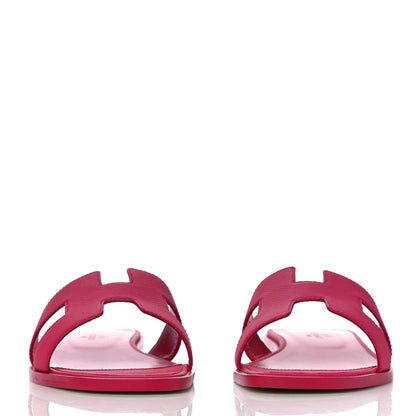 Hermes Epsom Oran Sandals 38 Rouge Azalee 2 of 10
