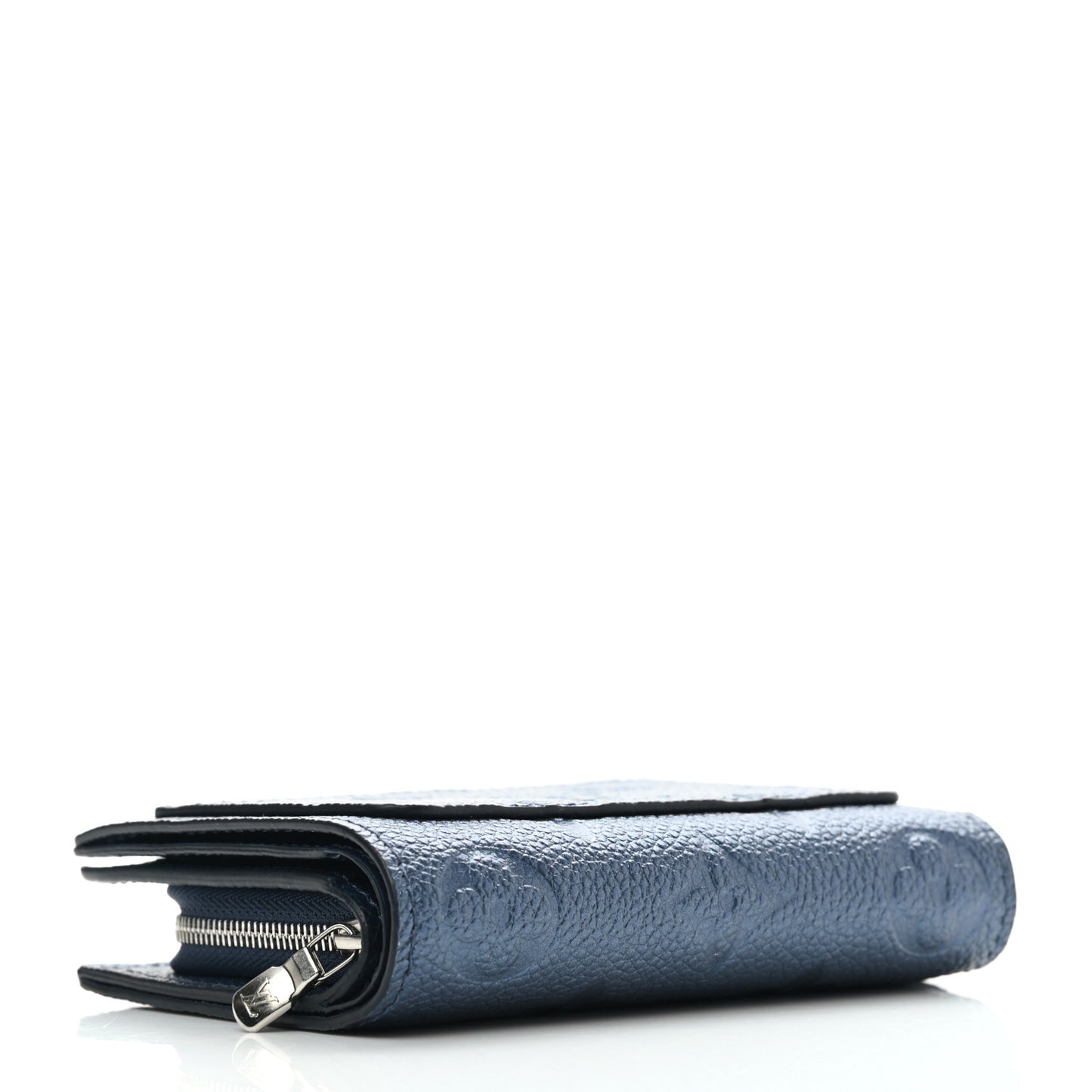Metallic Empreinte Clea Wallet Navy Nacre