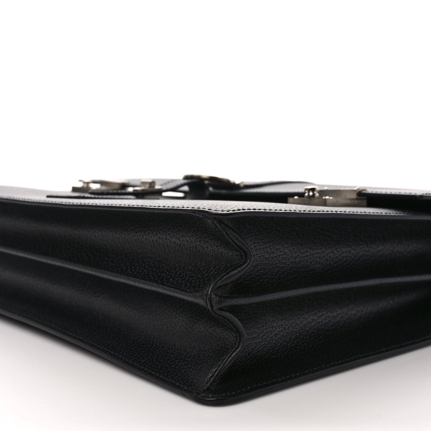 Pigskin Chelsea Briefcase Black