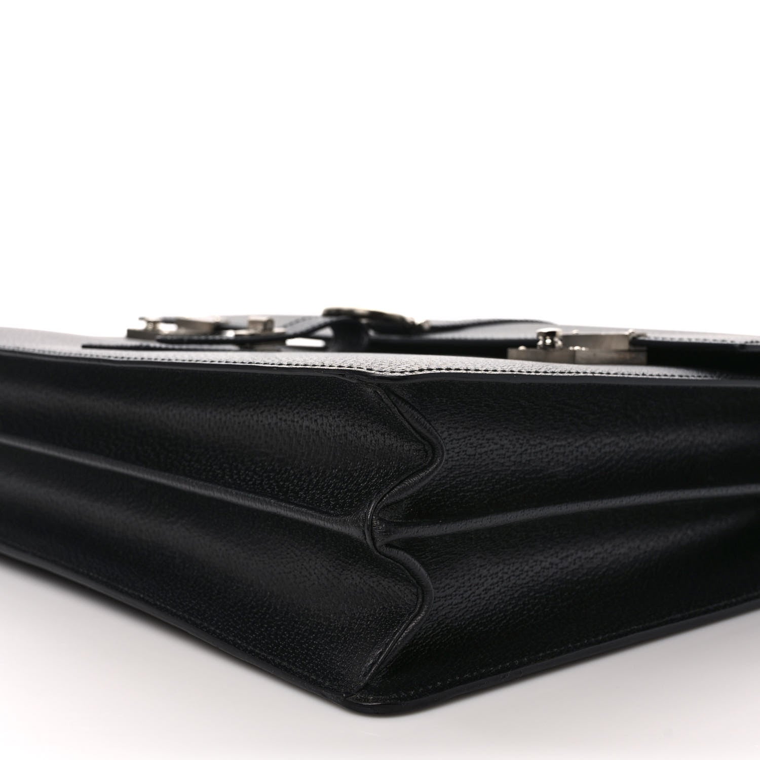 Salvatore Ferragamo Pigskin Chelsea Briefcase Black 8 of 8