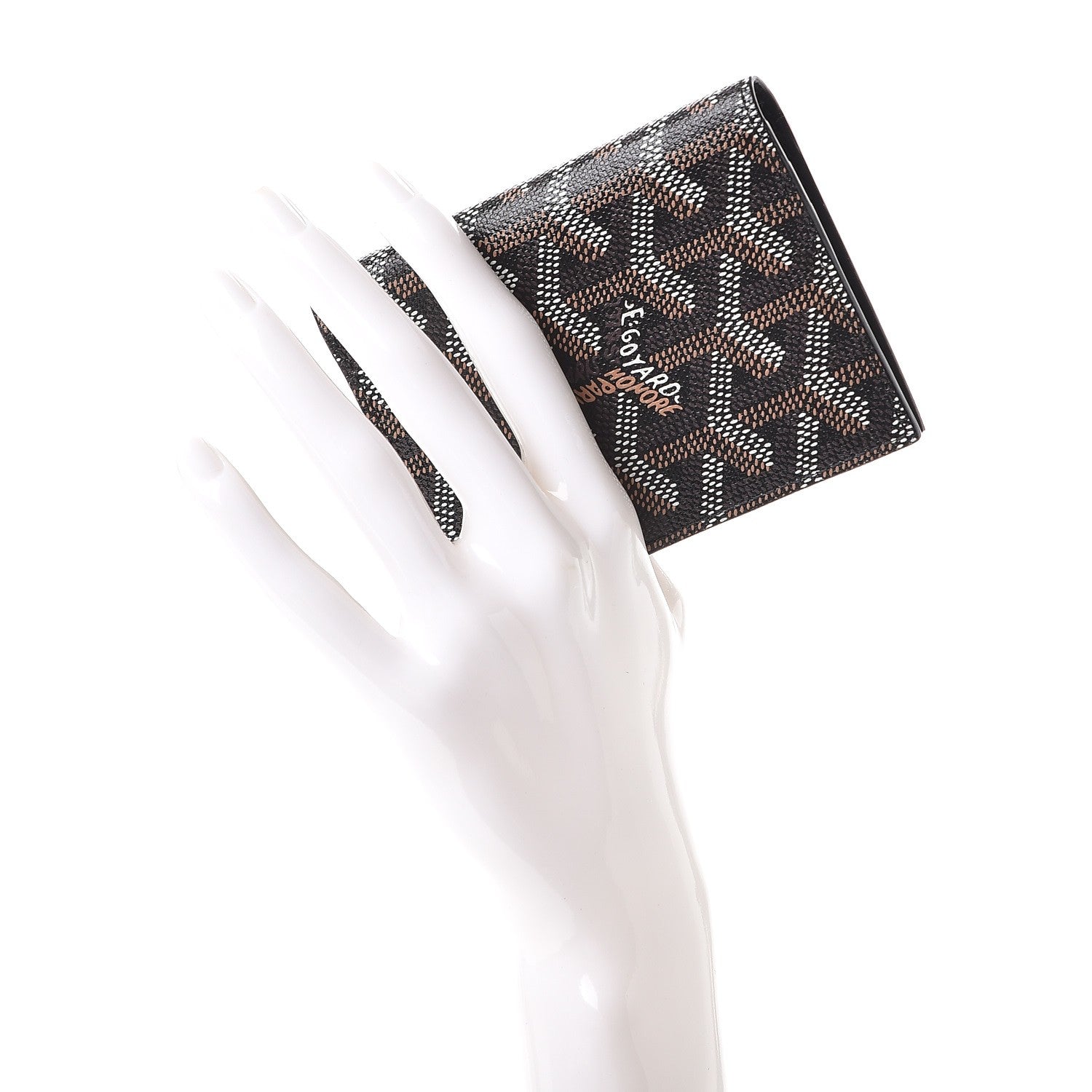 Goyard Goyardine Saint Marc Folding Card Case Black 2 of 7