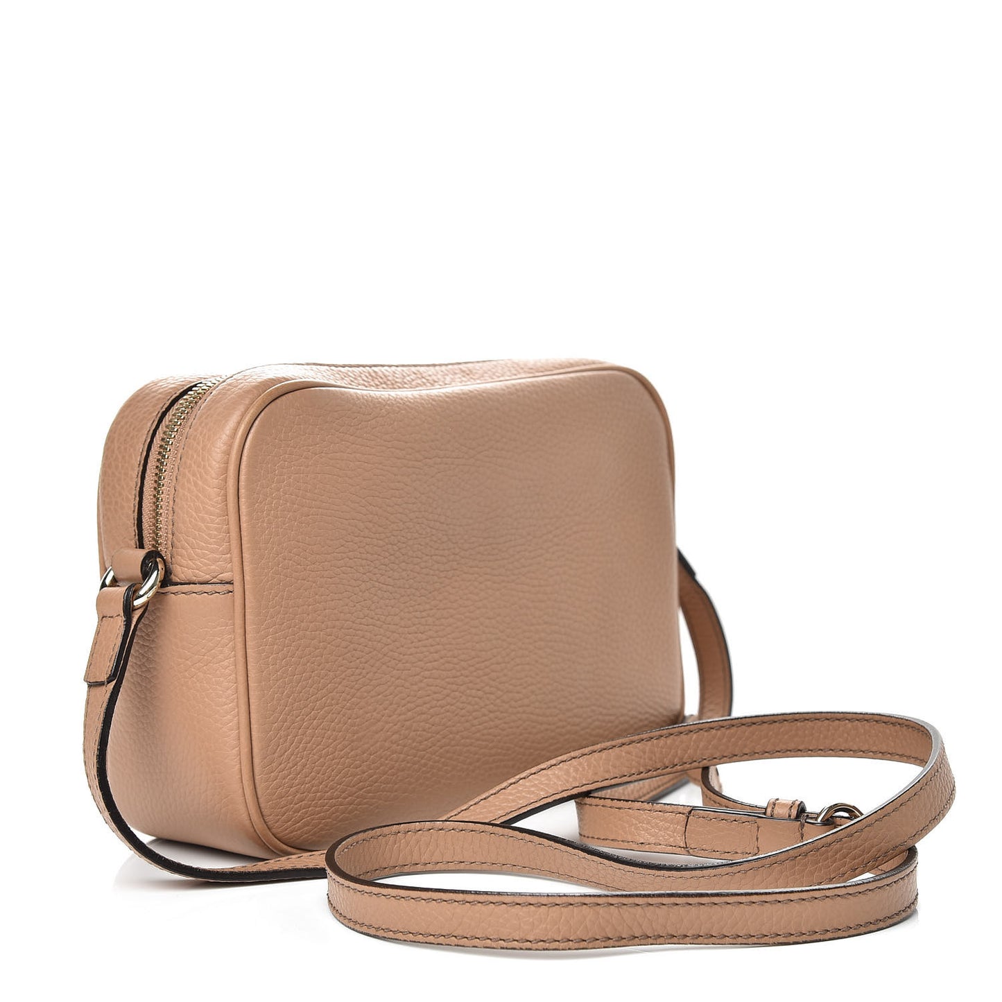 Pebbled Calfskin Small Soho Disco Bag Camelia