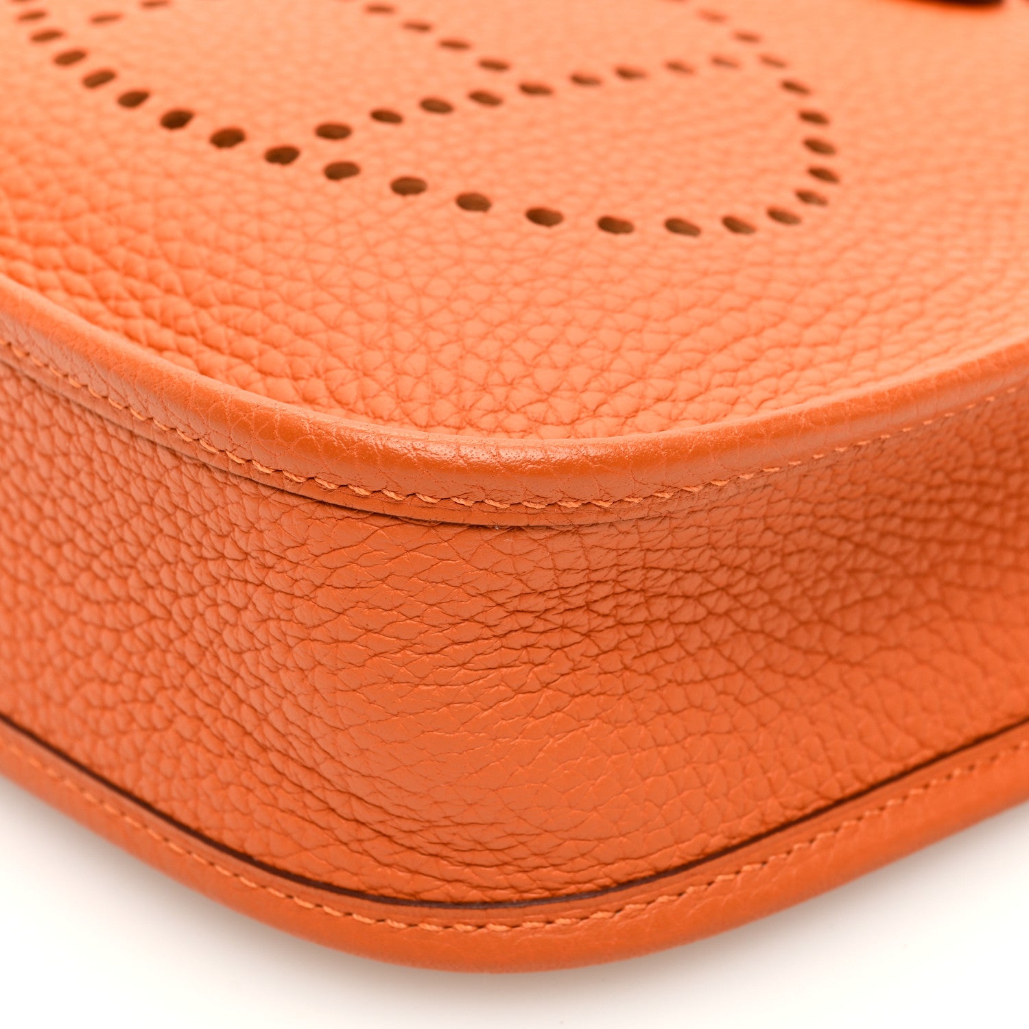 Hermes Taurillon Clemence Amazone Evelyne TPM Orange Peony 10 of 11