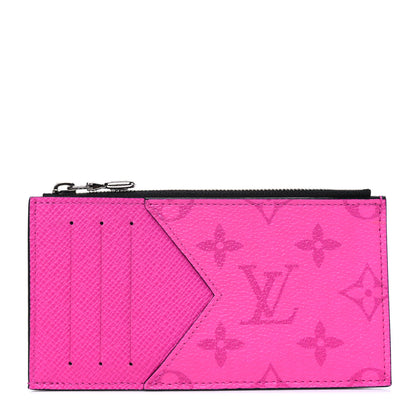 Louis Vuitton Taigarama Coin Card Holder Fuchsia 1 of 4