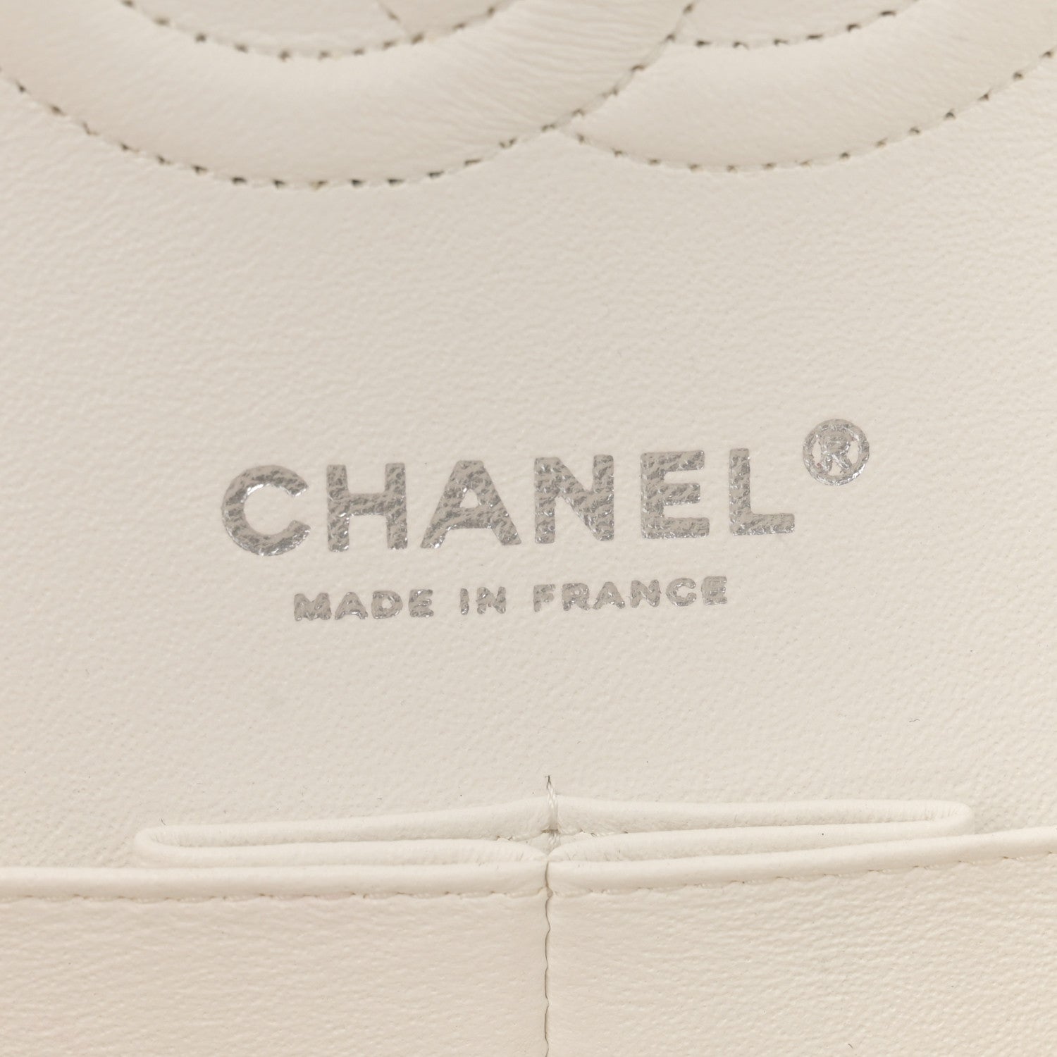 Chanel Caviar Quilted Medium Double Flap White 6 of 11