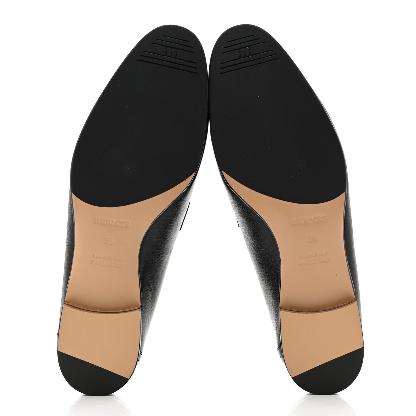 Goatskin Womens Paris Loafers 39 Black