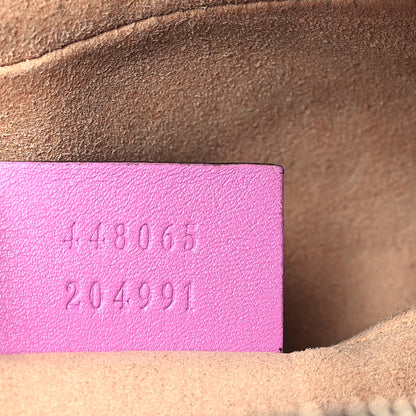 Gucci Calfskin Matelasse Mini GG Marmont Chain Shoulder Bag Candy Mousse 7 of 15