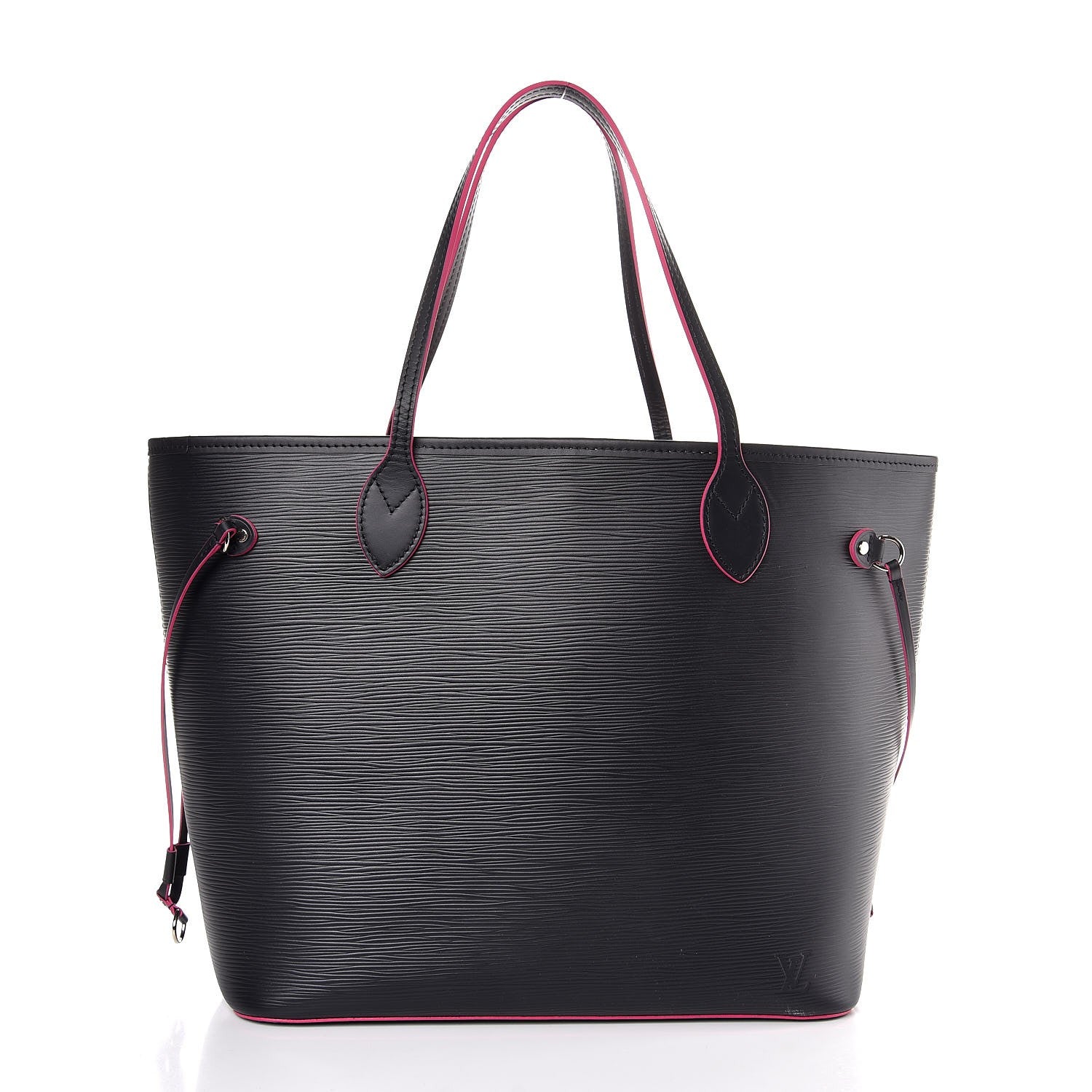 Louis Vuitton Epi Neverfull MM Black Hot Pink 3 of 8