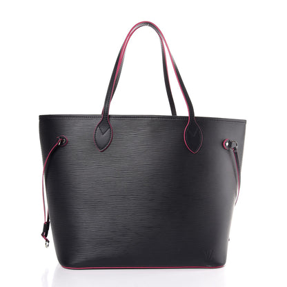 Louis Vuitton Epi Neverfull MM Black Hot Pink 3 of 8