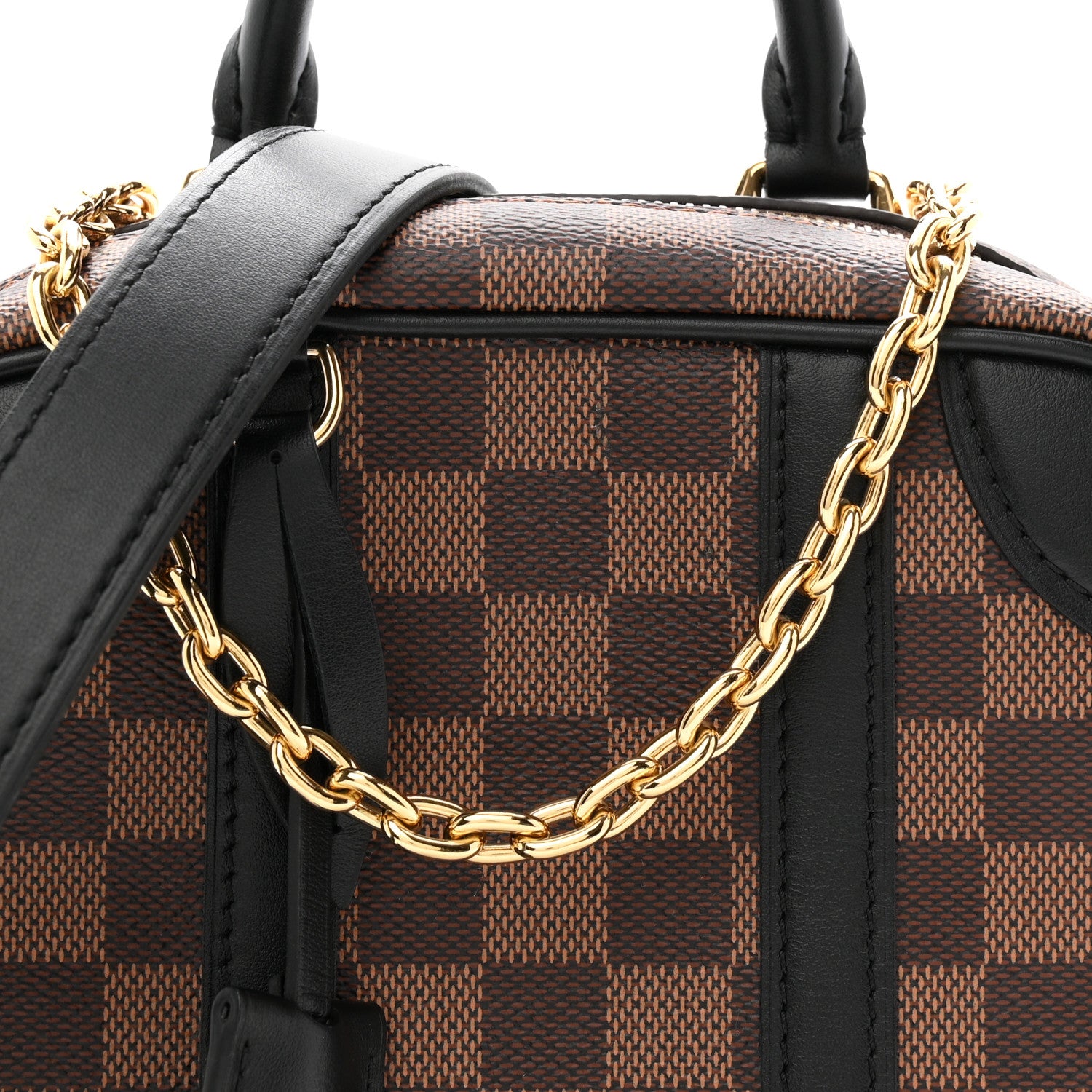 Louis Vuitton Damier Ebene Valisette Souple BB Black 7 of 10
