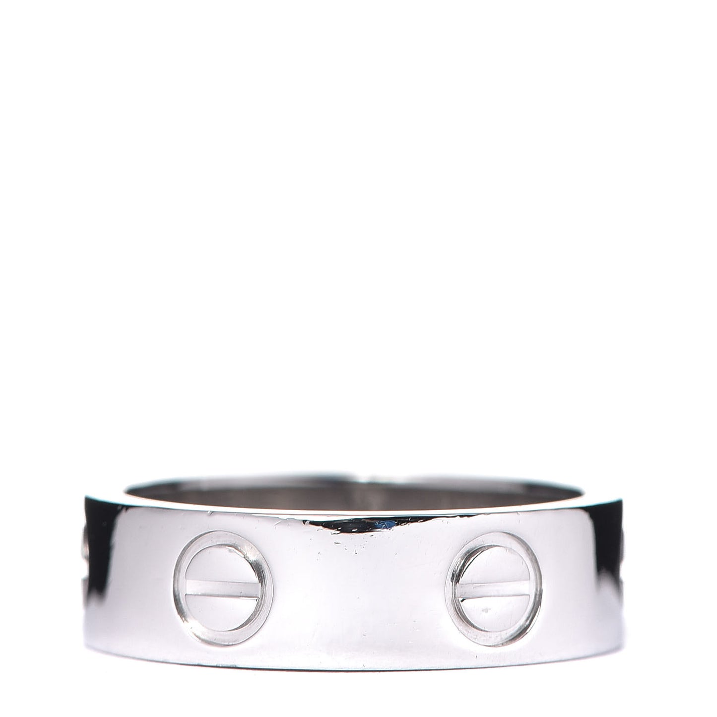Platinum 5.5mm LOVE Ring 51 5.75