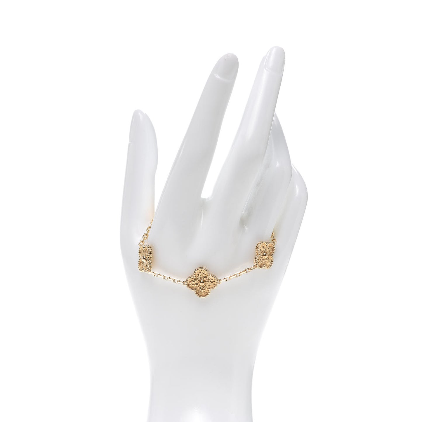 18K Yellow Gold 5 Motifs Vintage Alhambra Bracelet