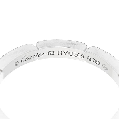 Cartier 18K White Gold Maillon Panthere Wedding Band Ring 63 10.25 4 of 5